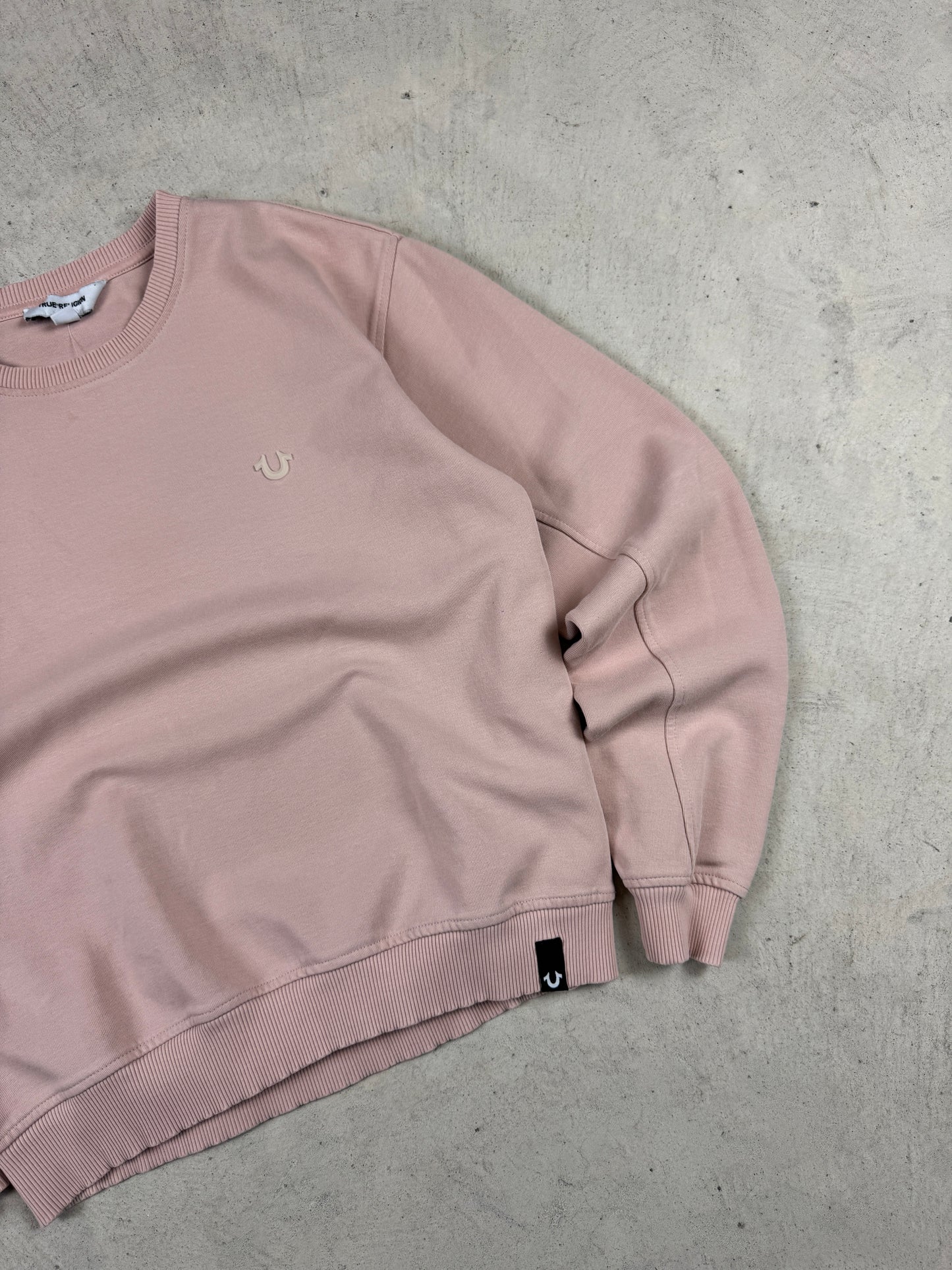 True Religion Womens Pink Crewneck