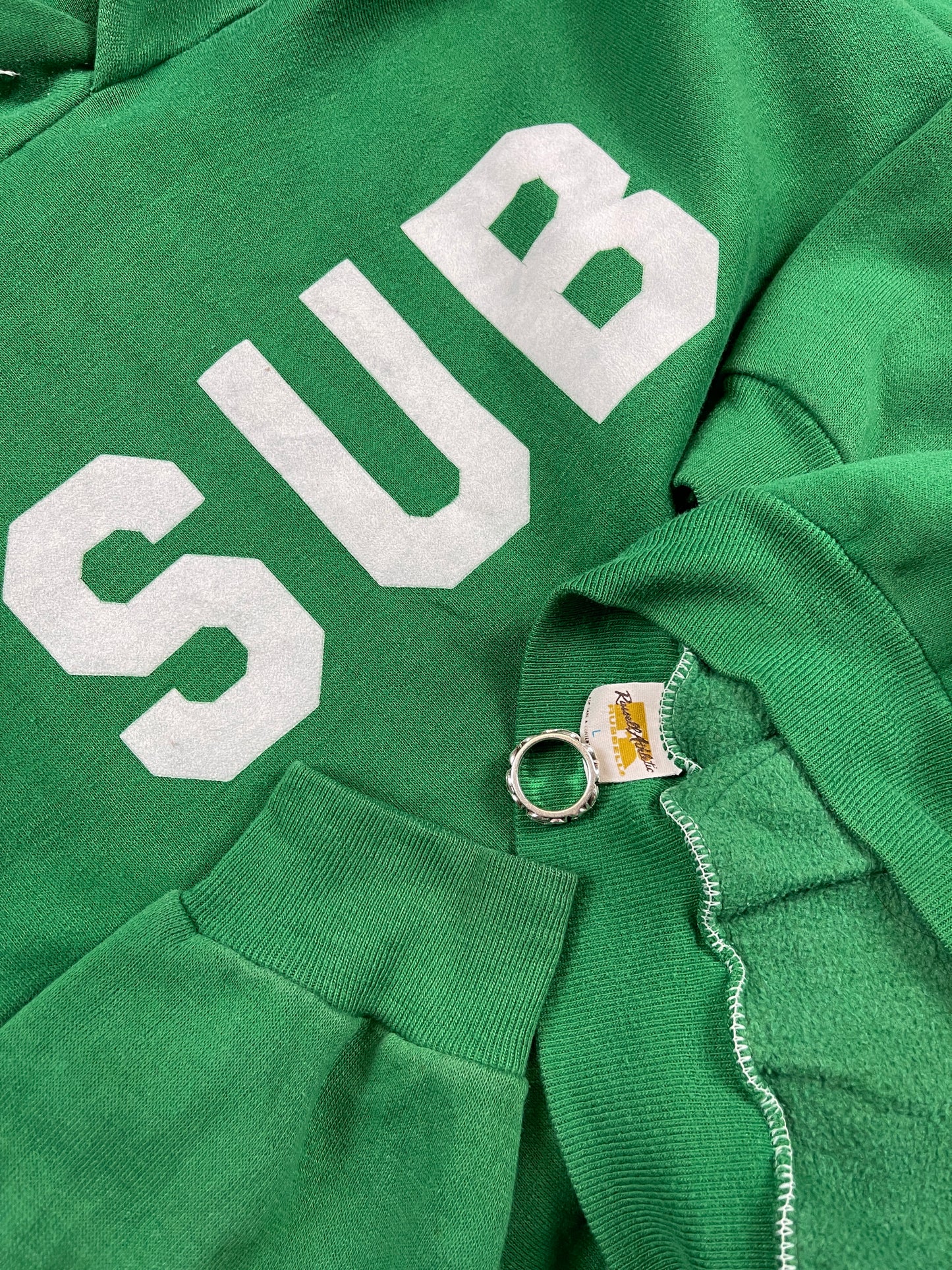 1970s Russell Athletics Green ‘Sub’ Hoodie