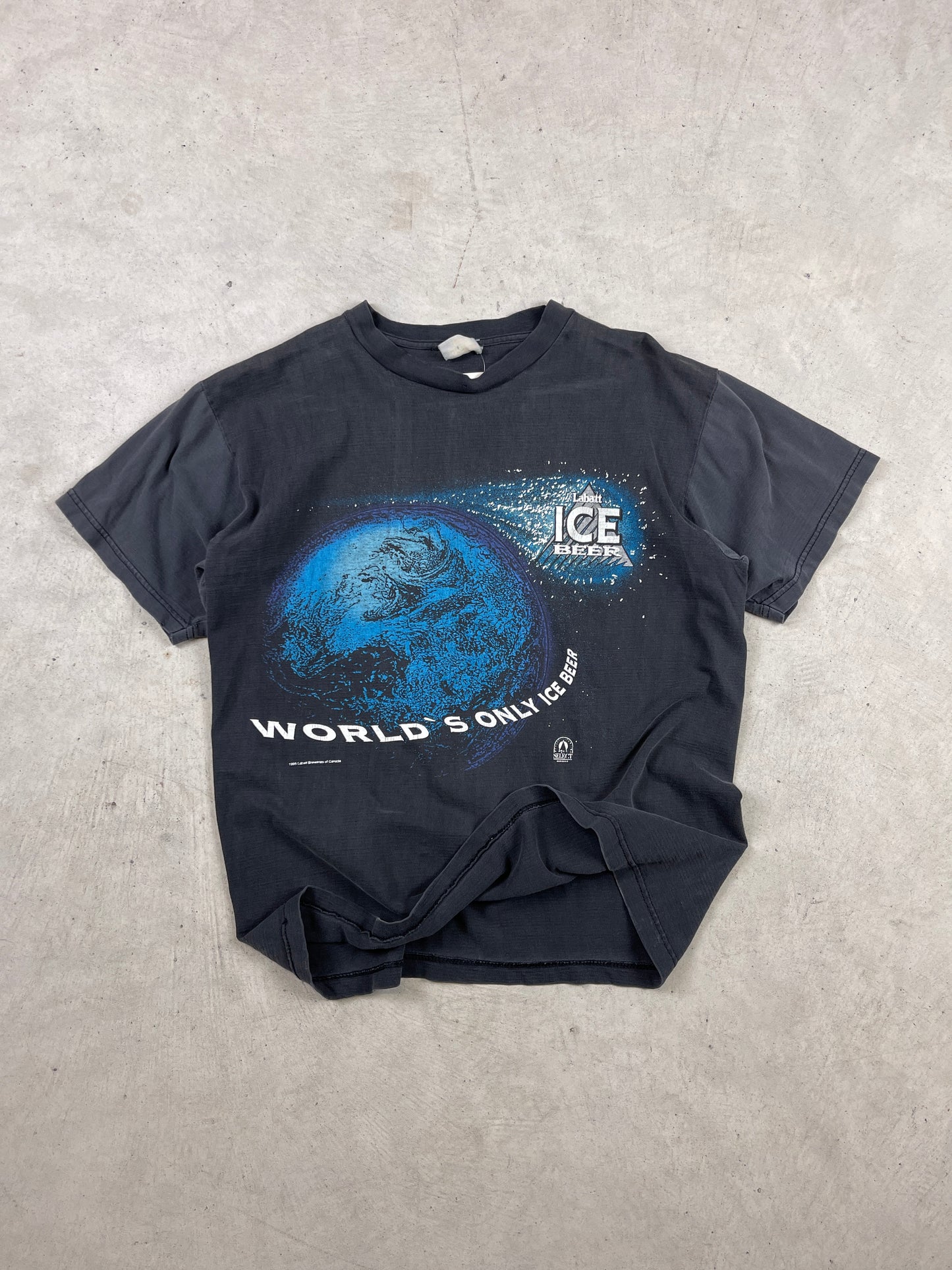 1995 Labbat Ice Beer 'World' Tee
