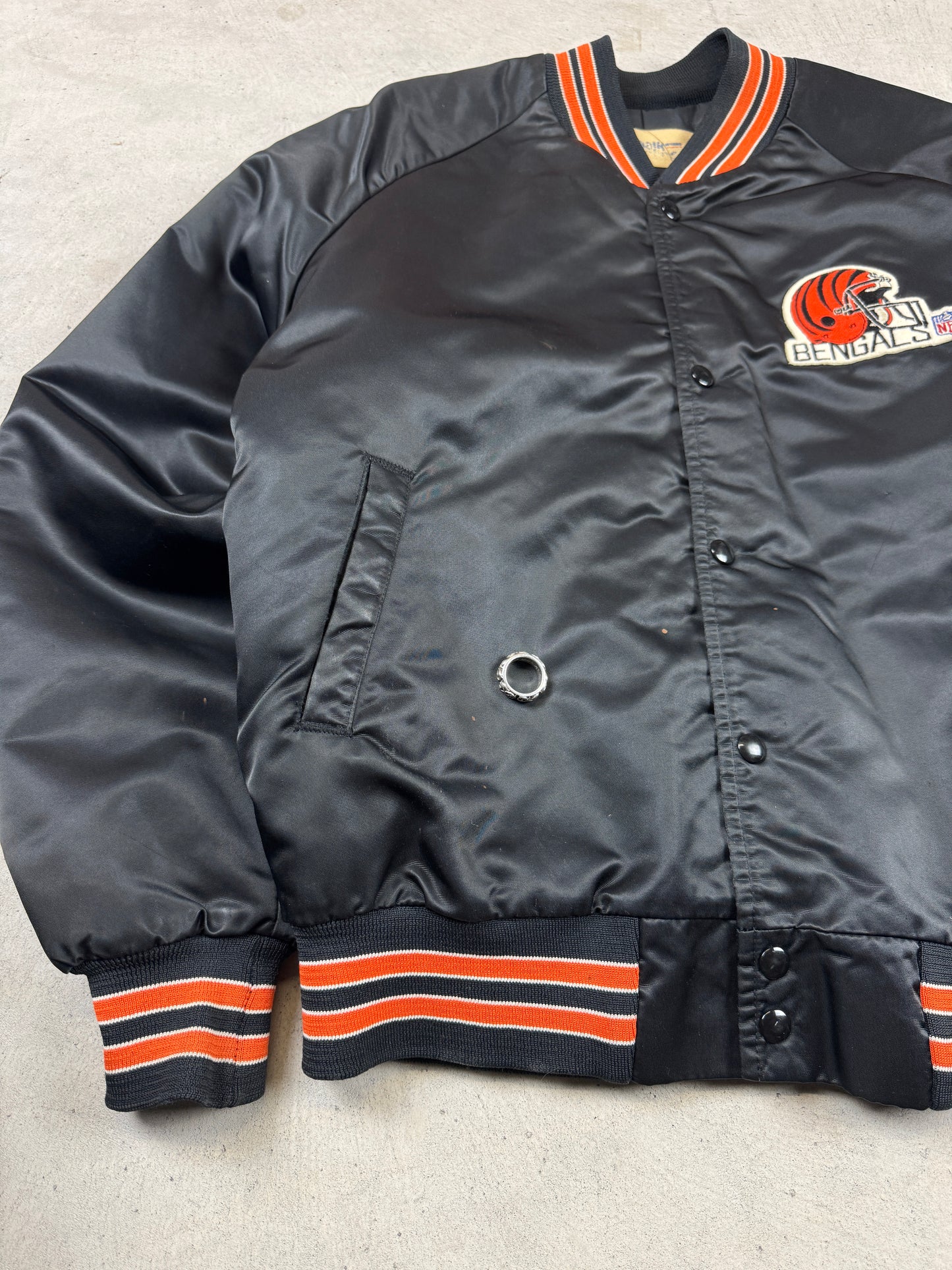 1990’s Bengals Chalk Line Bomber Jacket