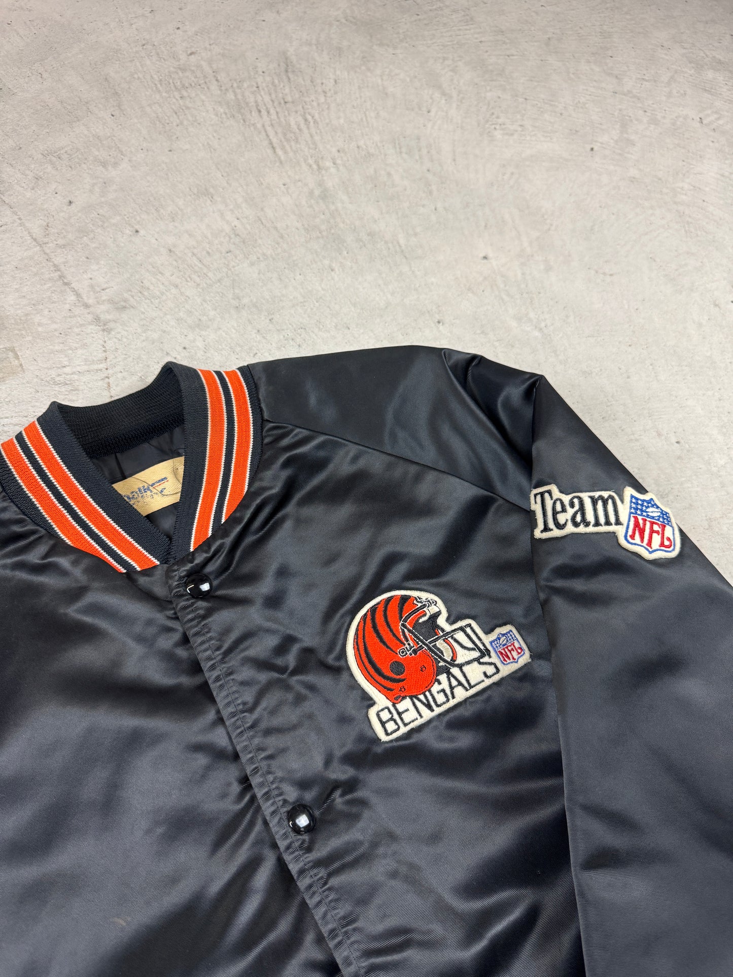 1990’s Bengals Chalk Line Bomber Jacket