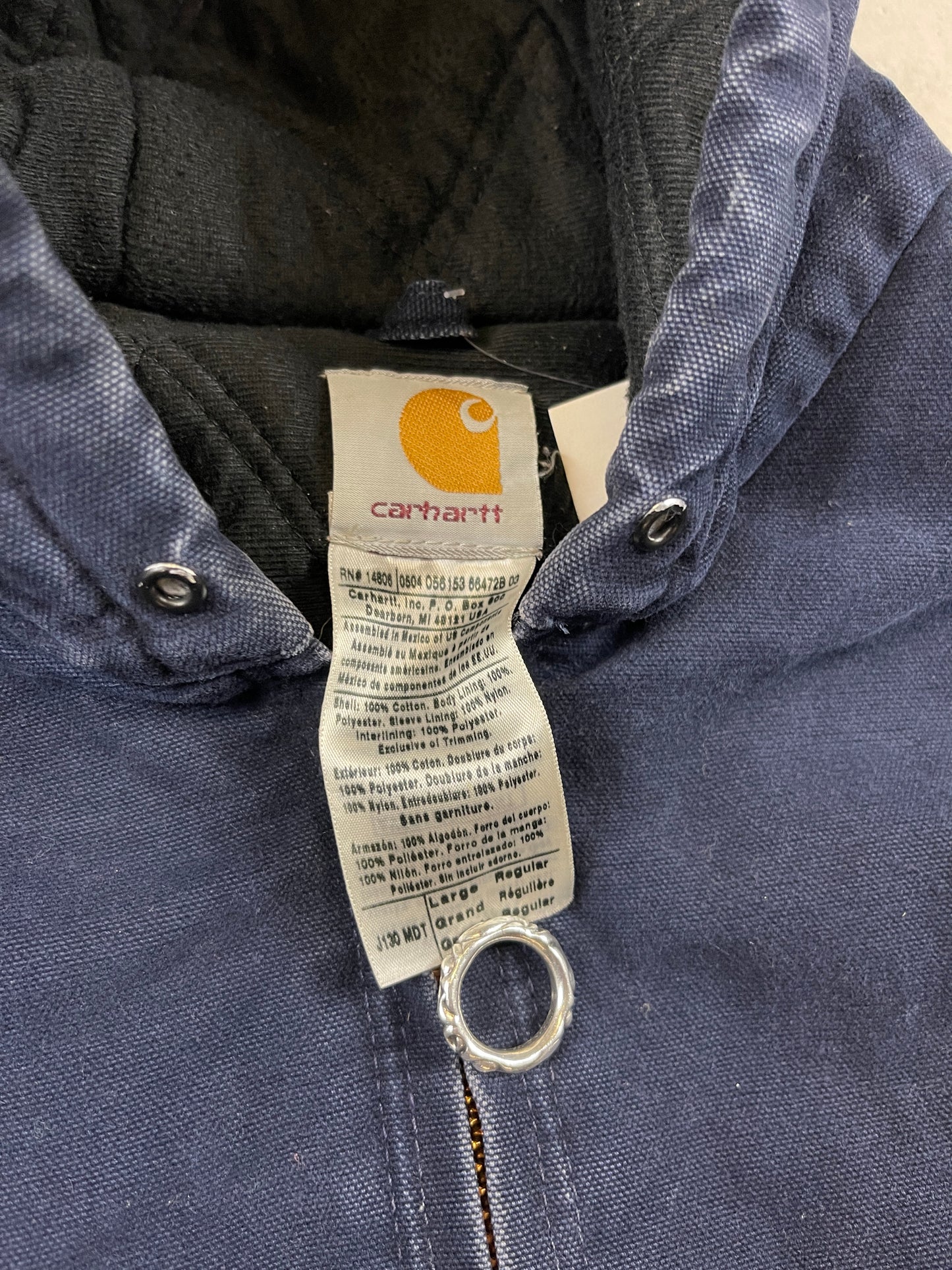 Carhartt Navy Hooded Jacket