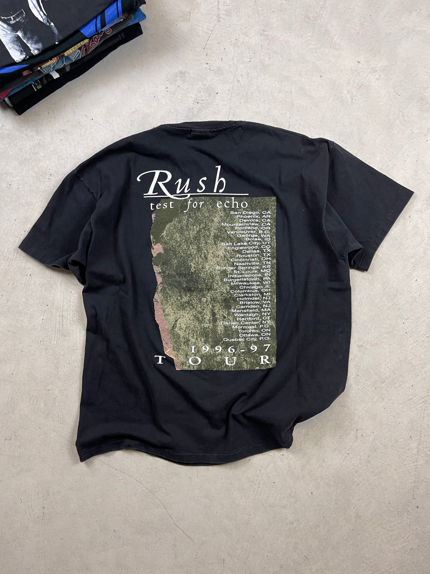 1996 Rush ‘Test for Echo’ Band Tee