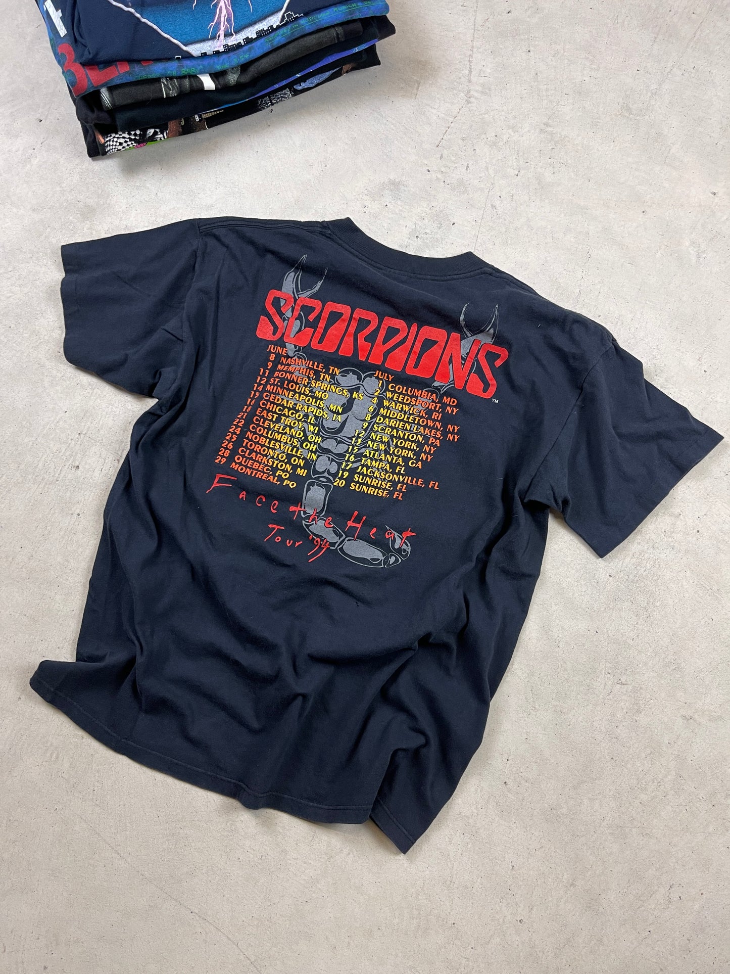 1994 Scorpion ‘Face the Heat’ Tour Tee