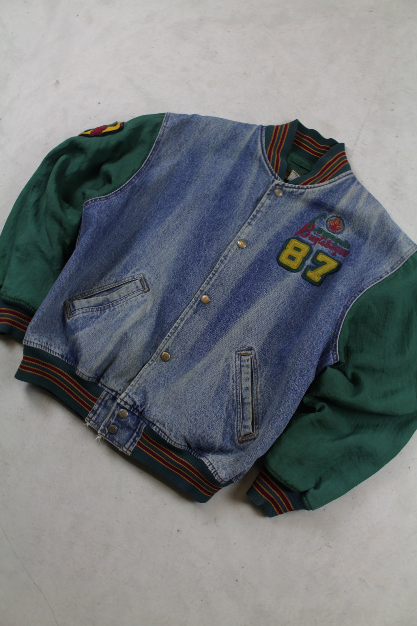 1990s Bugle Boy Varsity Jacket