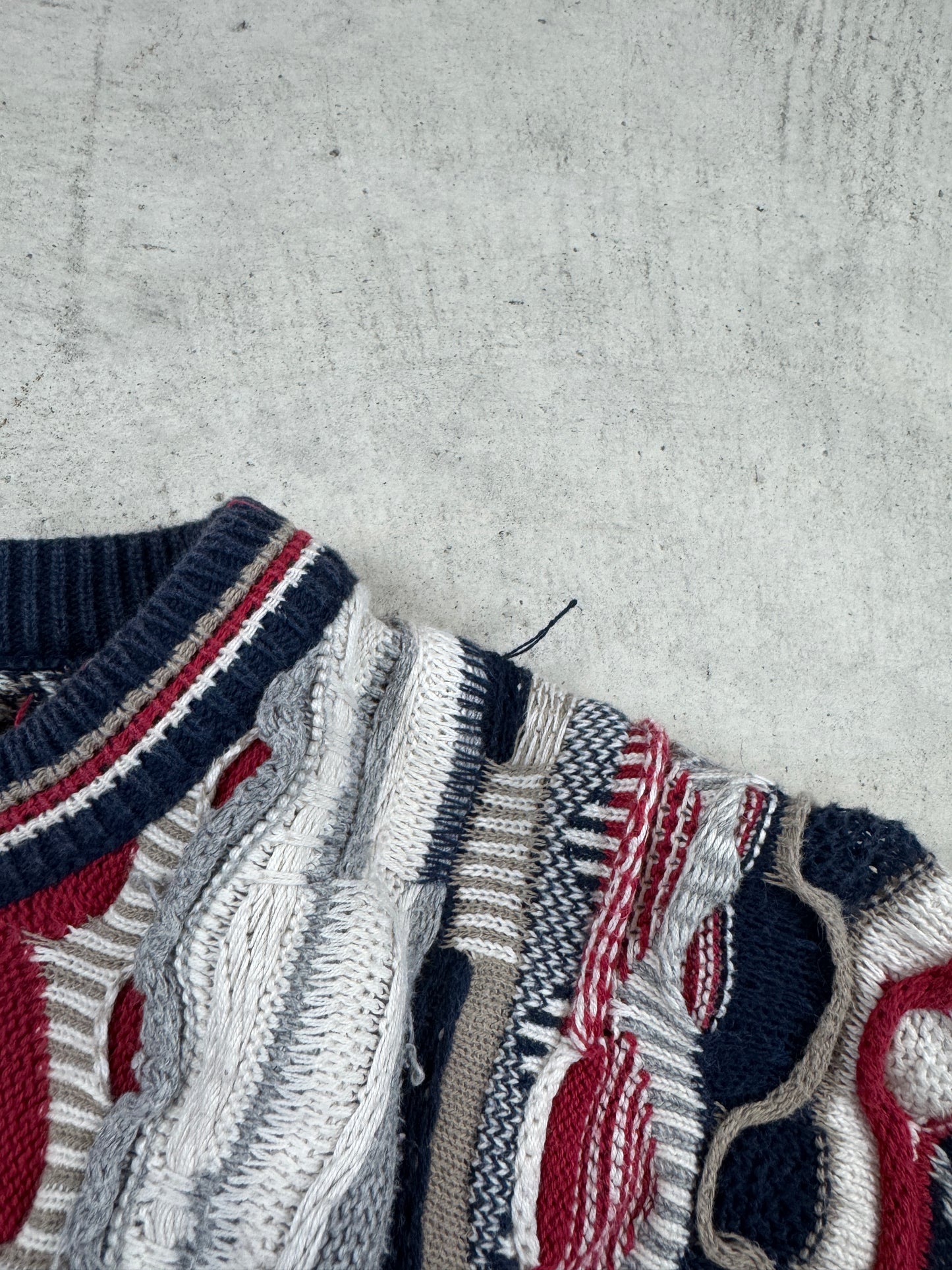 1990’s Coogi-Style ‘Old Glory’ 3D Knit