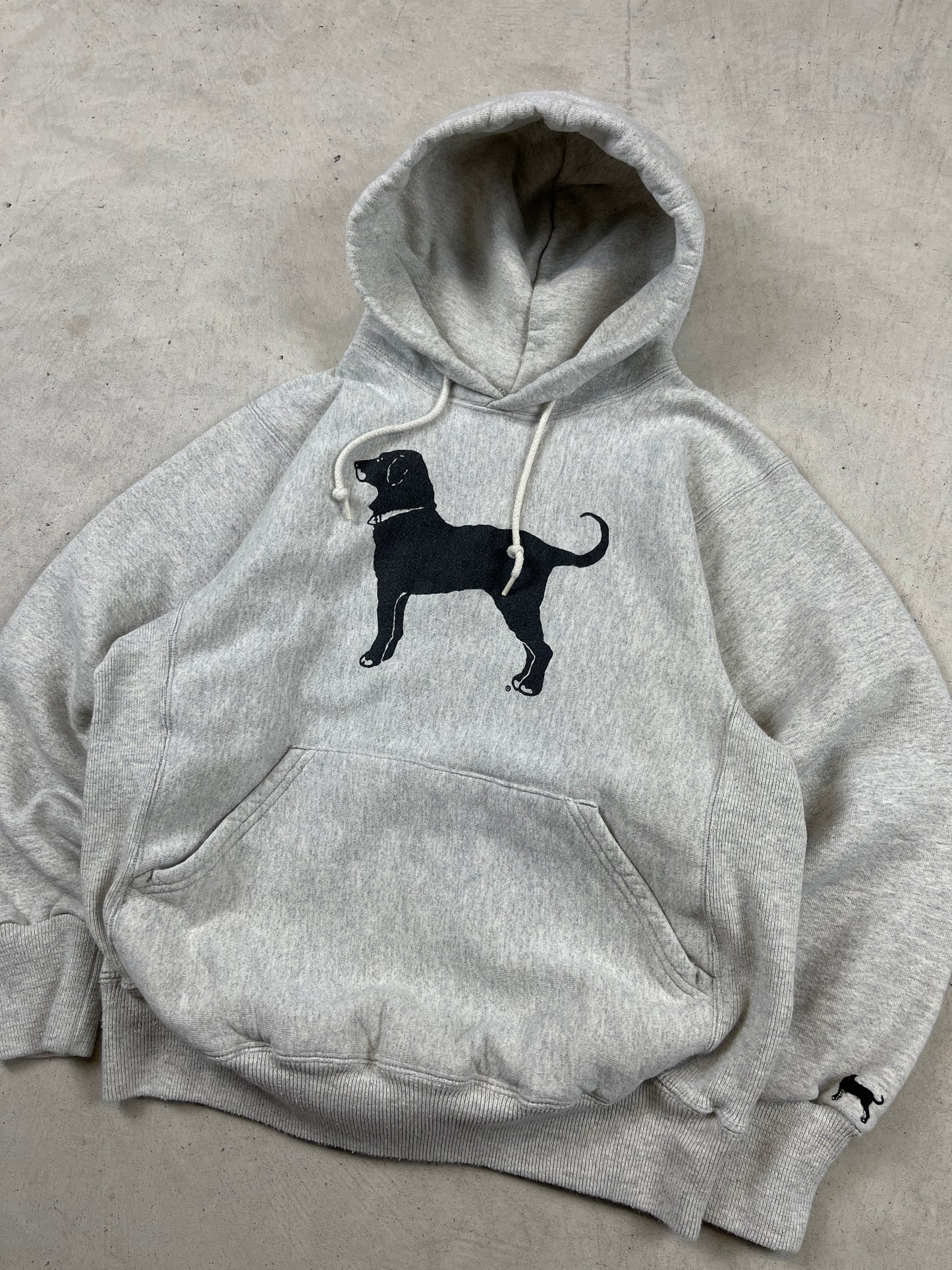 1990s ‘Black Dog Vineyards’ Grey Hoodie