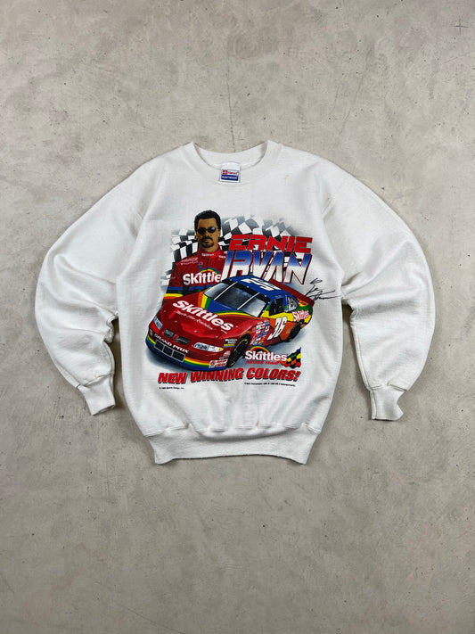 1998 Ernie Irvan Skittles Crewneck (SIGNED)