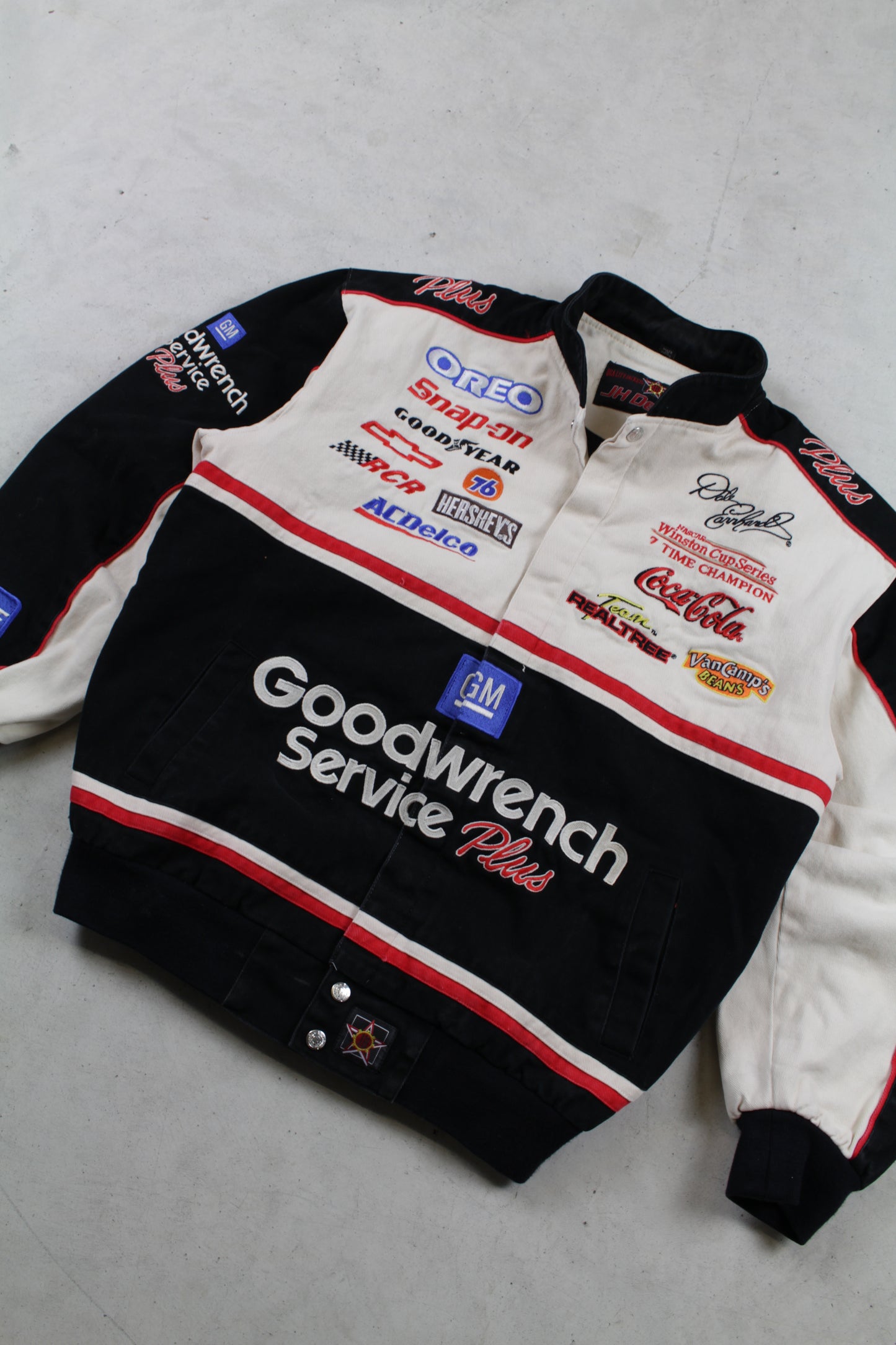 Vintage White Goodwrench Racing Jacket