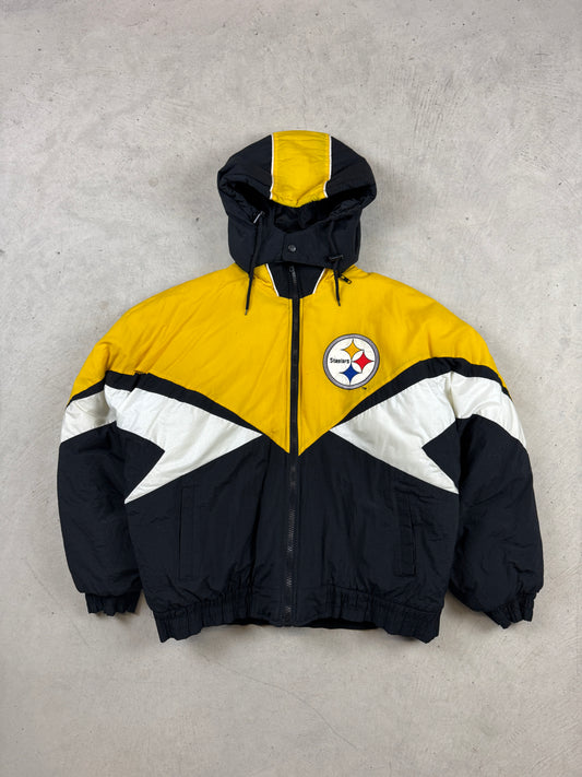 1990’s Steelers Hooded Puffer Jacket