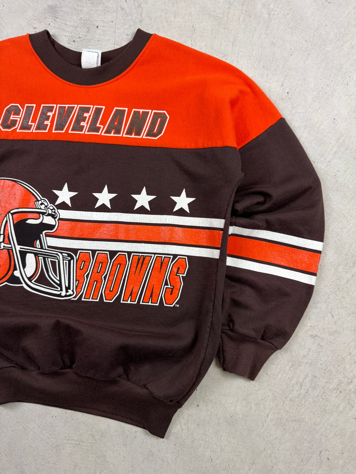 1990s Cleveland Browns Stripe Crewneck