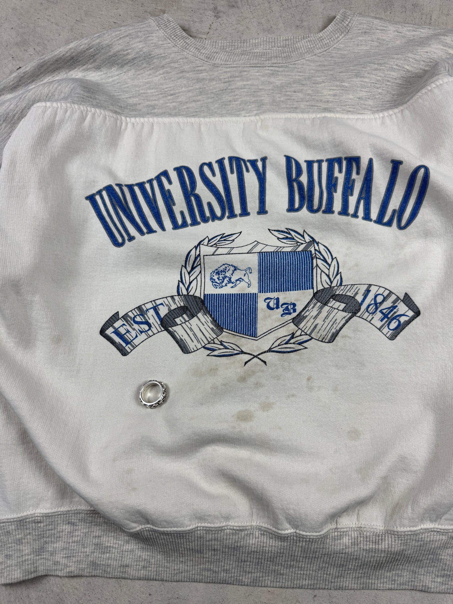 1990s University of Buffalo Grey Crewneck