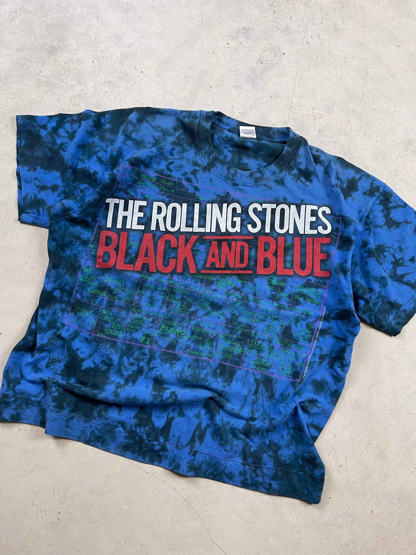 1994 Rolling Stones ‘Black & Blue’ AOP Tee