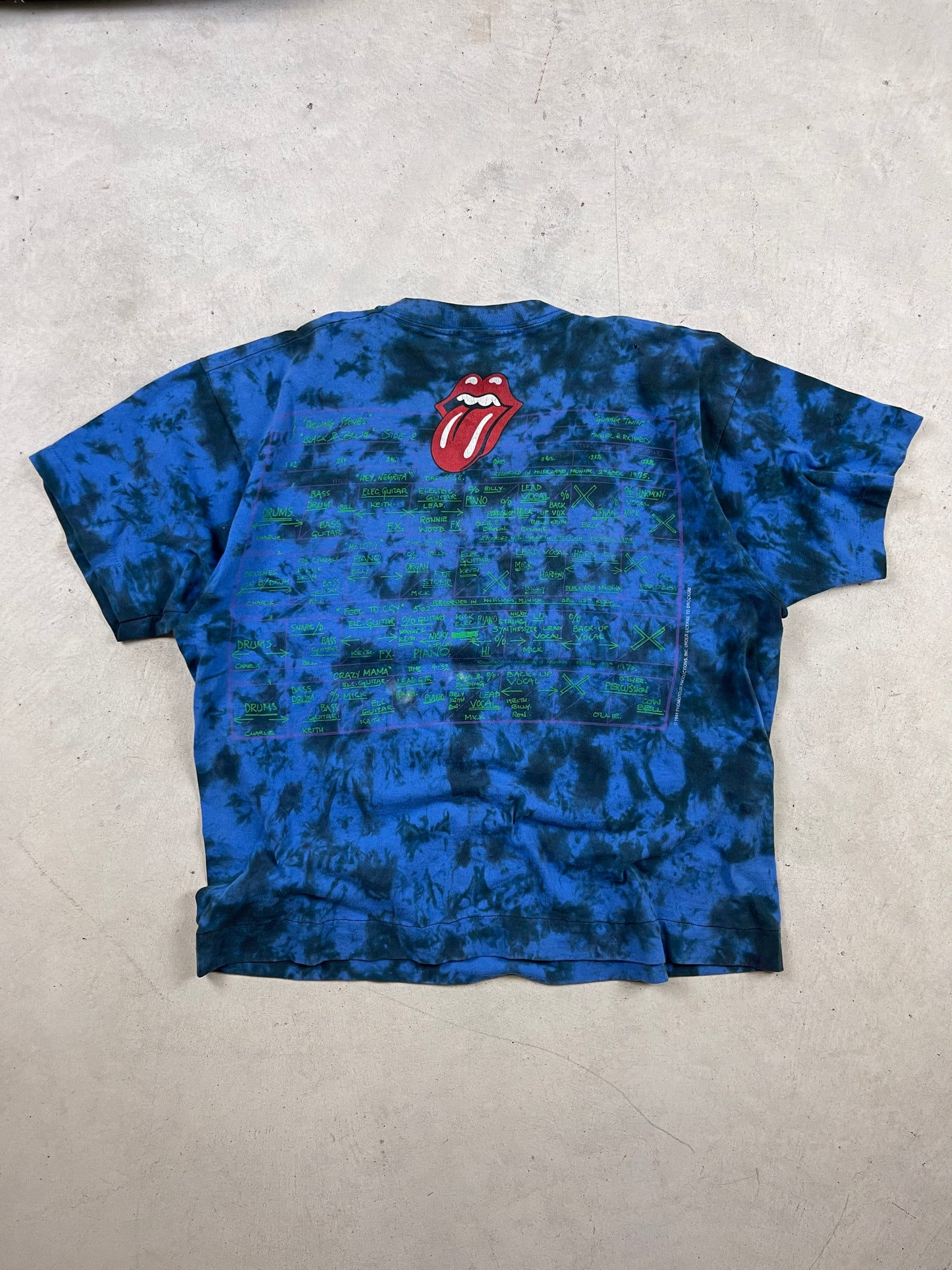 1994 Rolling Stones ‘Black & Blue’ AOP Tee