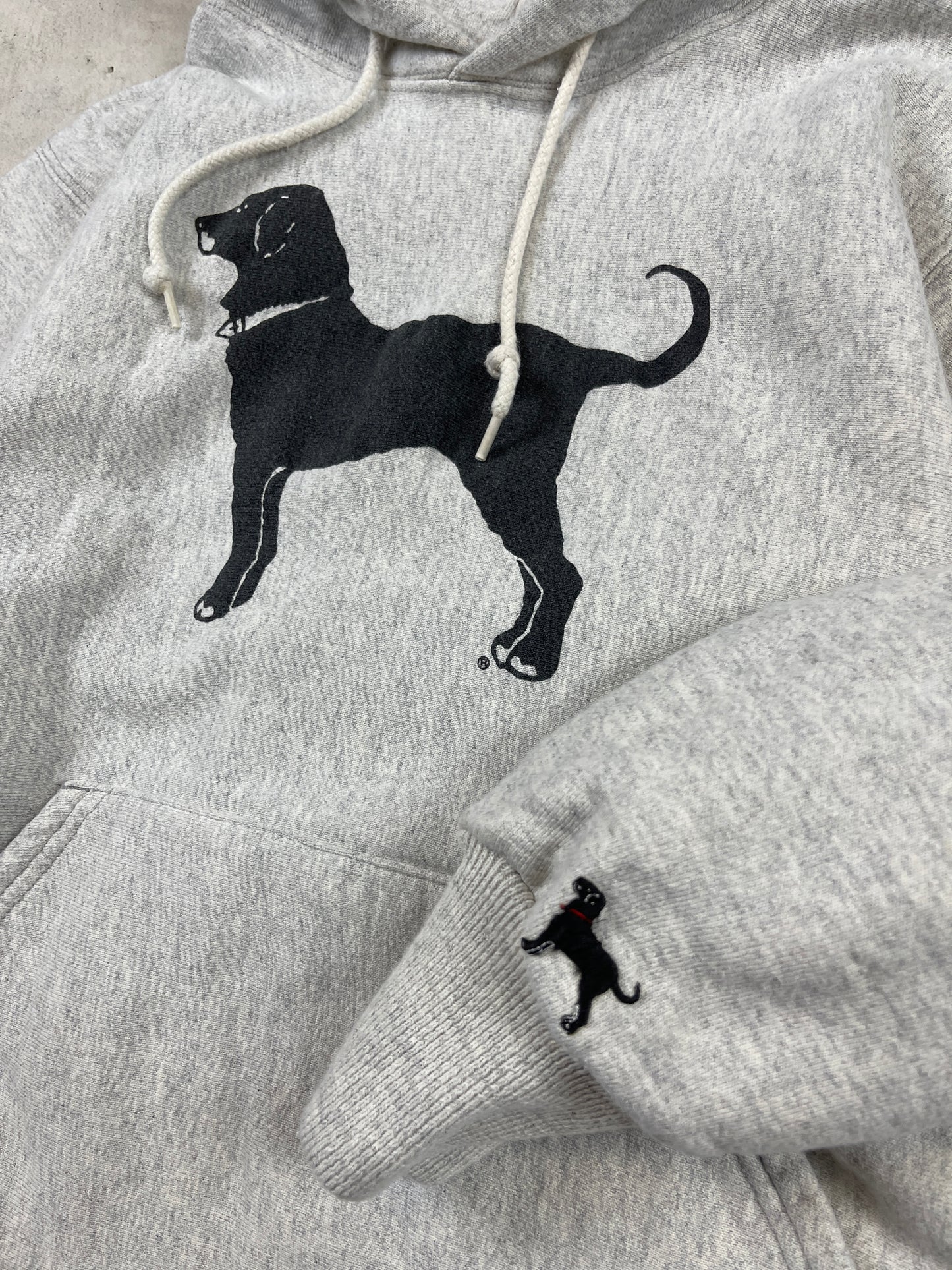 1990s ‘Black Dog Vineyards’ Grey Hoodie