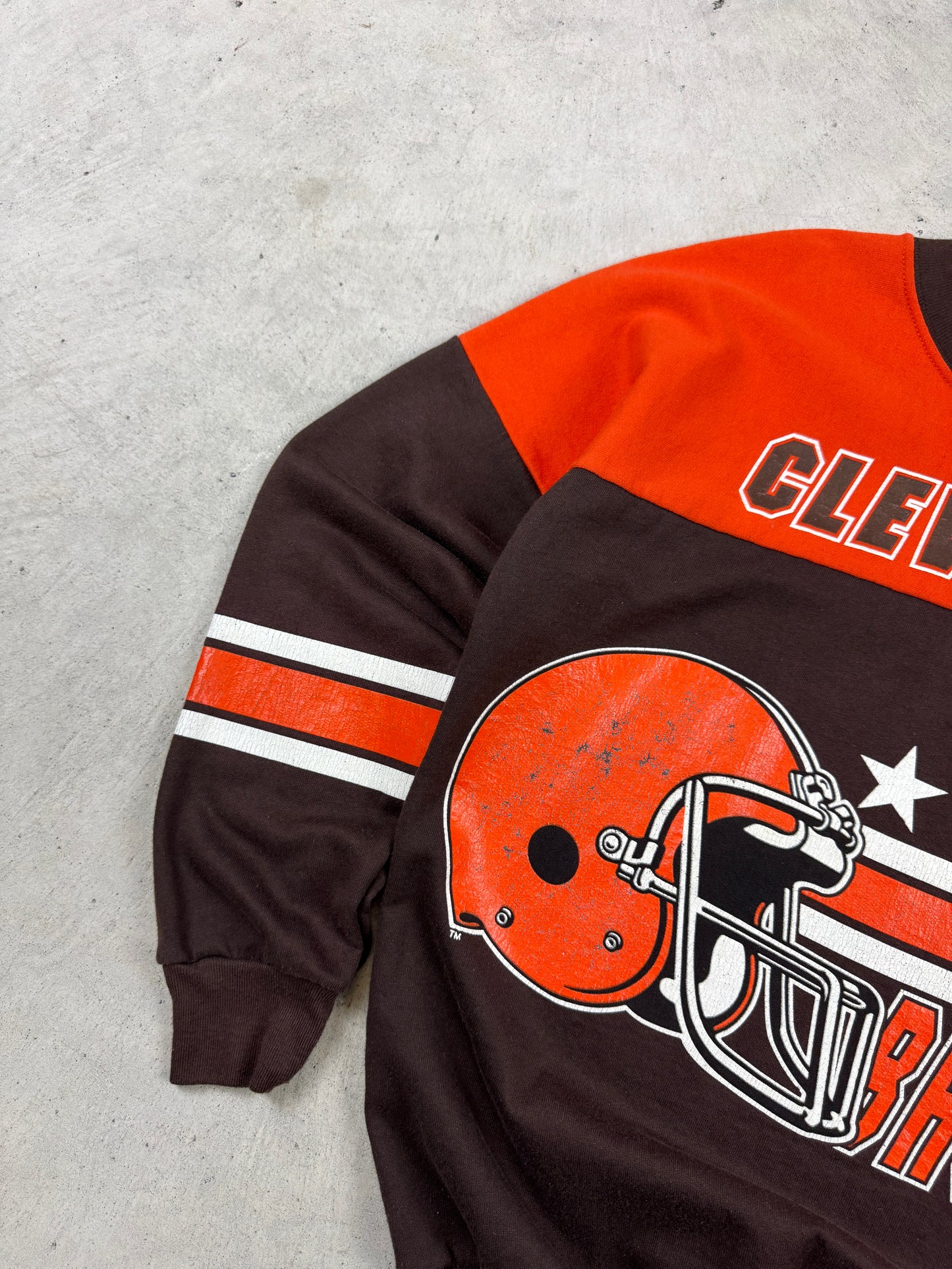 1990s Cleveland Browns Stripe Crewneck