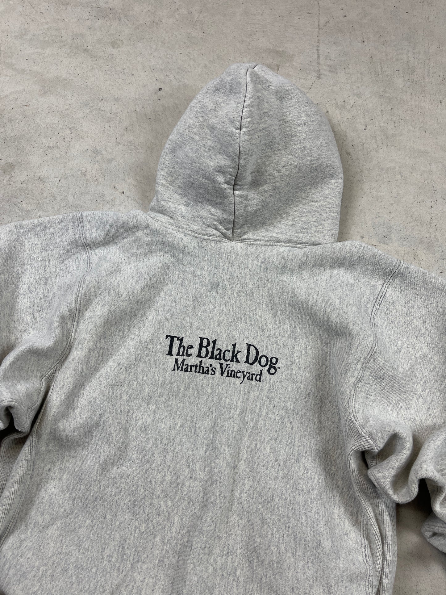 1990s ‘Black Dog Vineyards’ Grey Hoodie