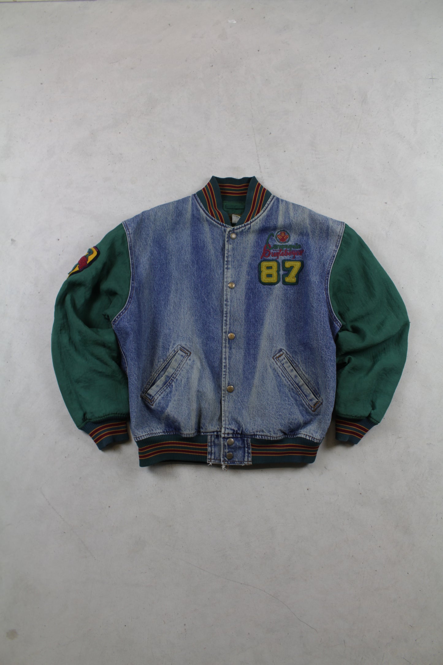 1990s Bugle Boy Varsity Jacket