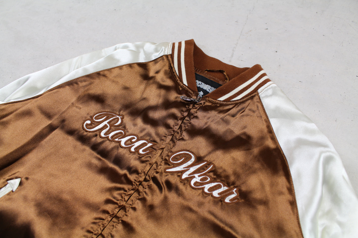 Y2K Satin Rocawear Bomber Jacket