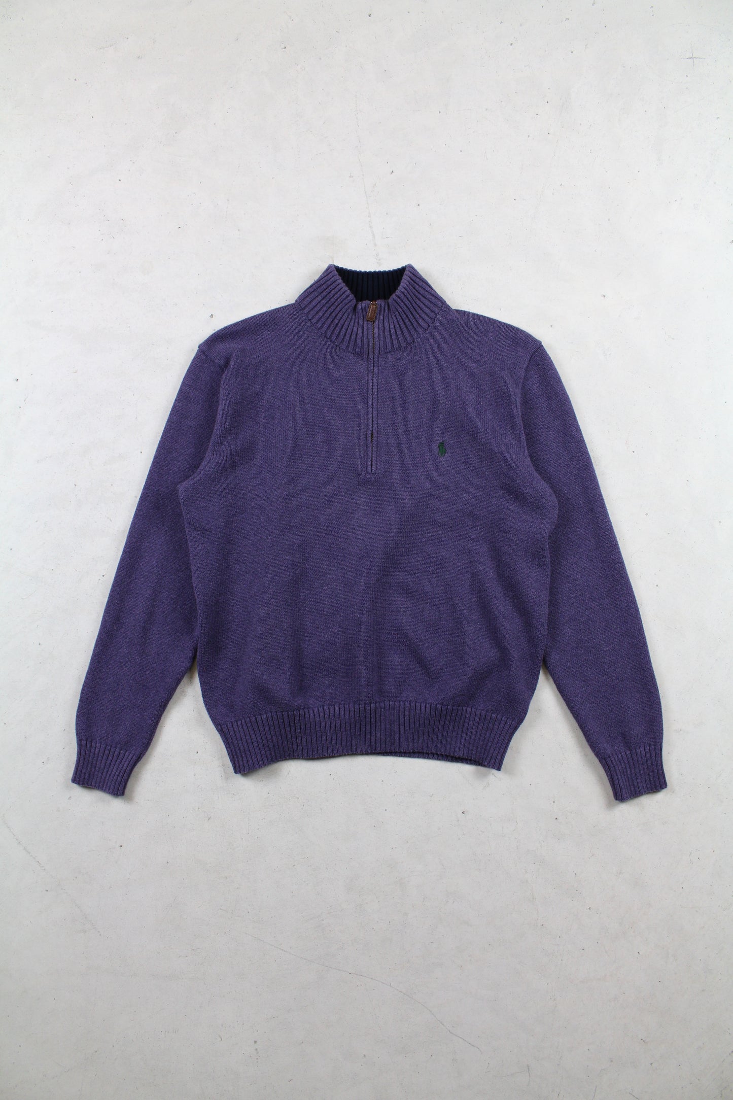 Polo Knit Quarter-Zip Sweater