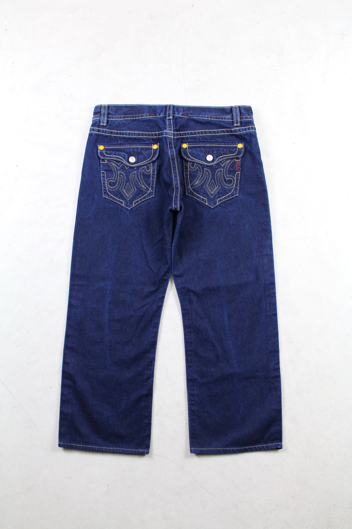 Y2K MEK Embroidered Demin