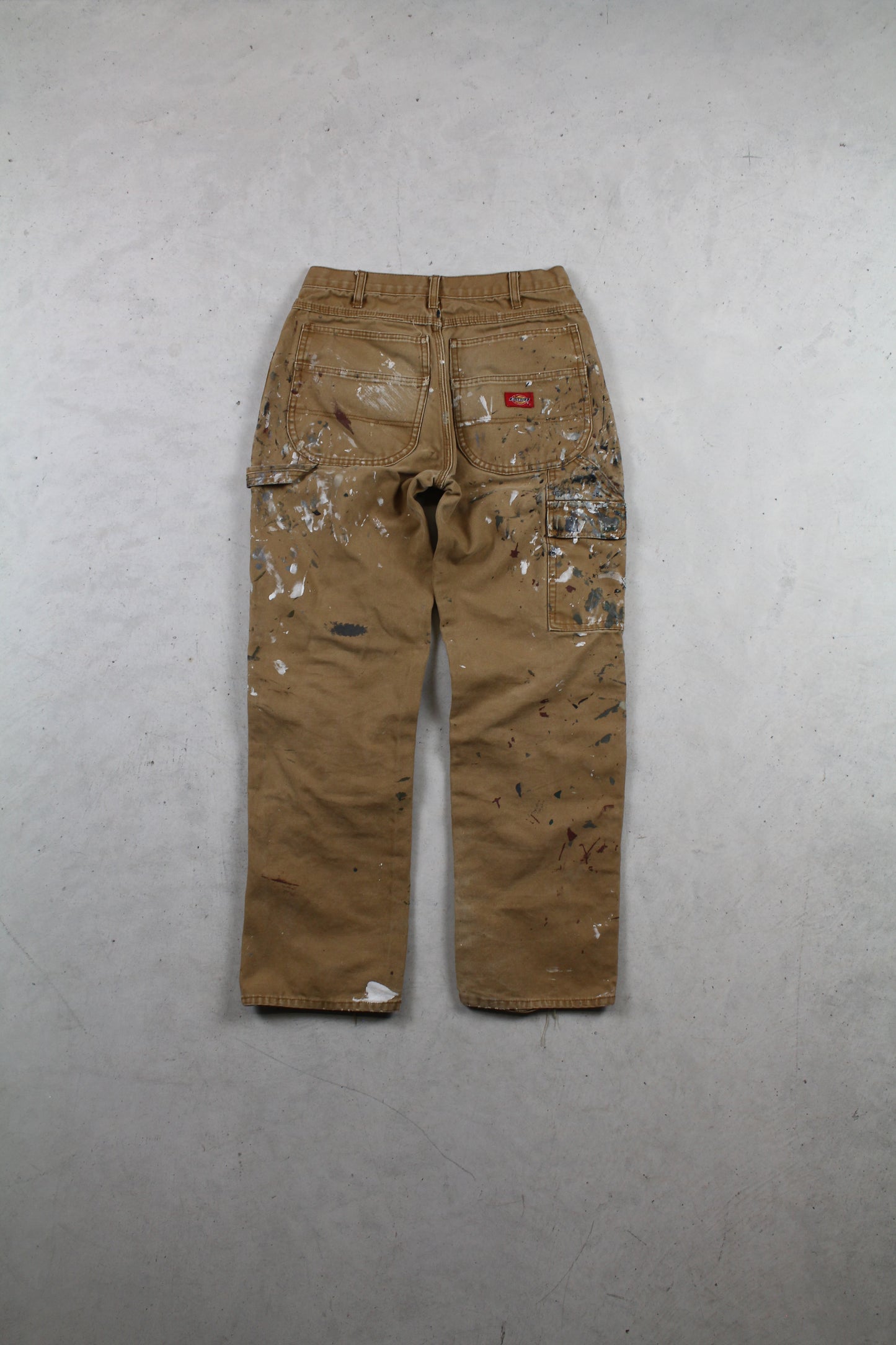 Paint Splattered Dickies Double Knees