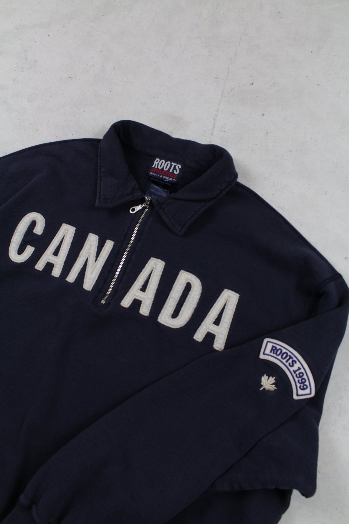 1990s Roots Quarter Zip