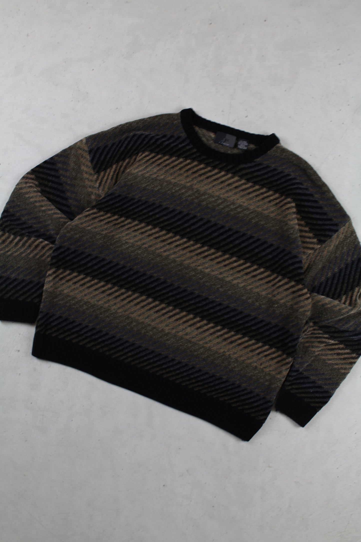 Vintage J Ferrar Brown Knit Sweater