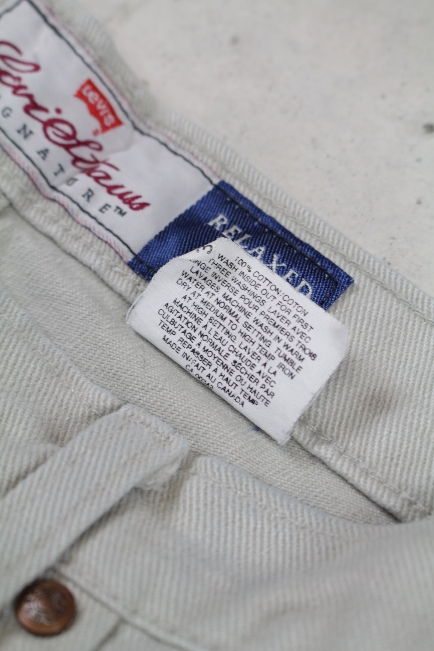 Vintage 1990s Levi's White 540s