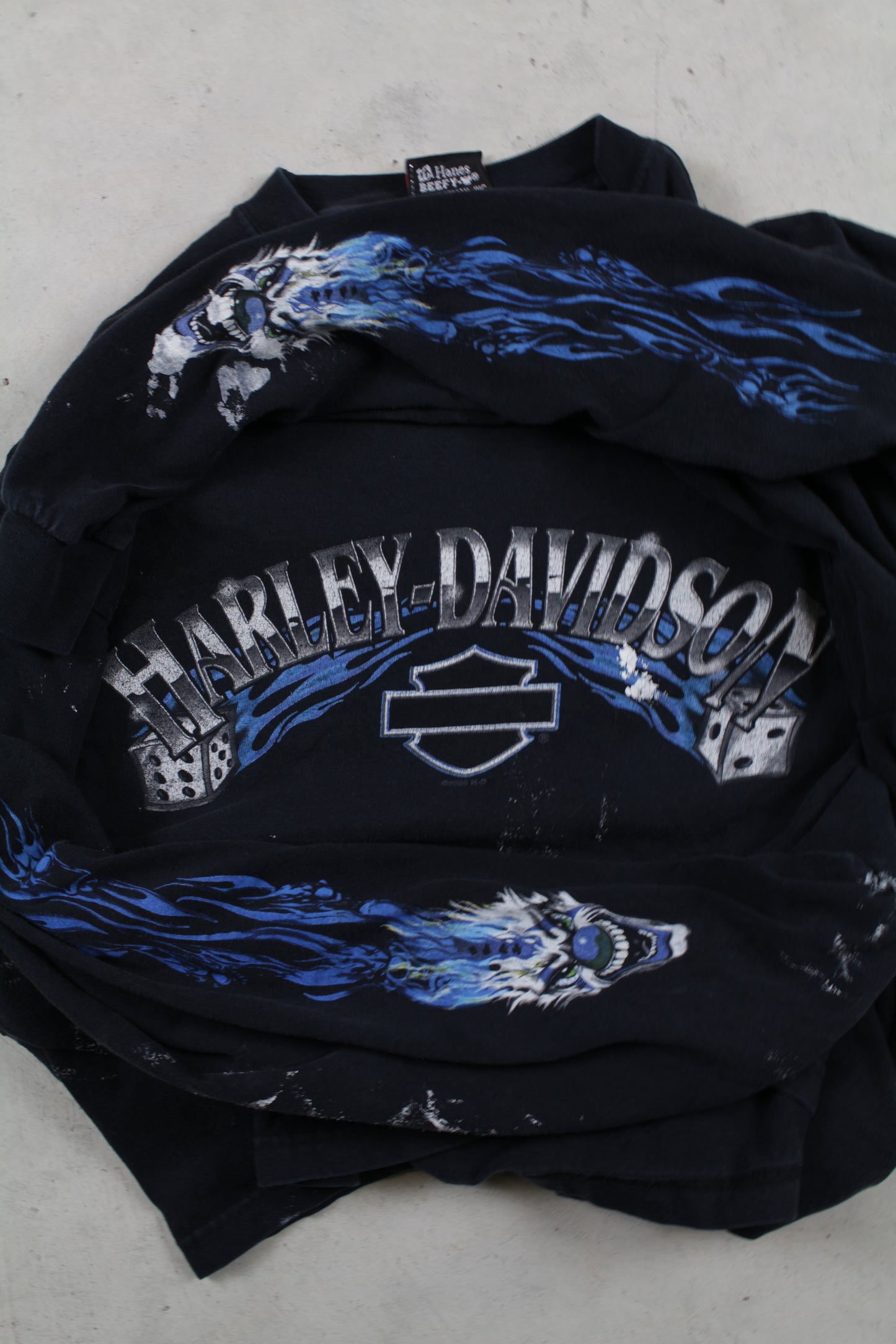 2000s Harley Davidson Flame & Dice Longsleeve