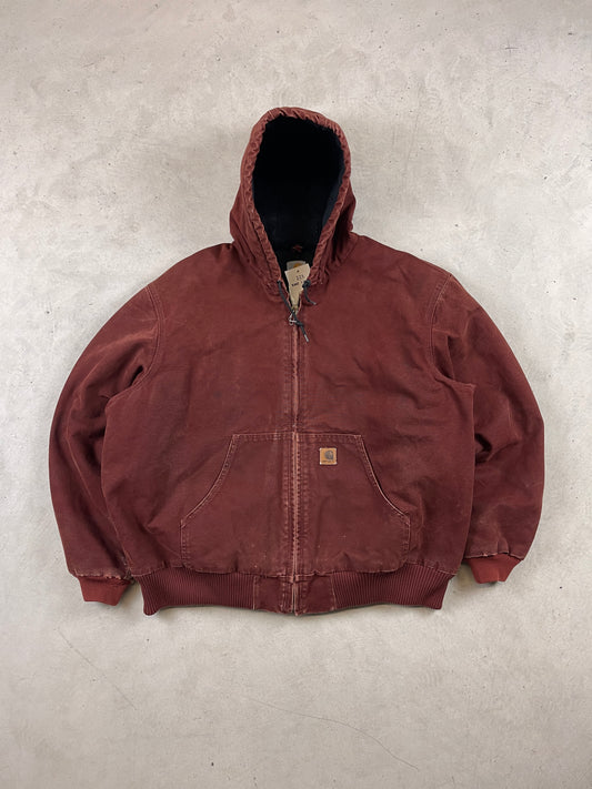 Carhartt Burgundy Hooded Jacket