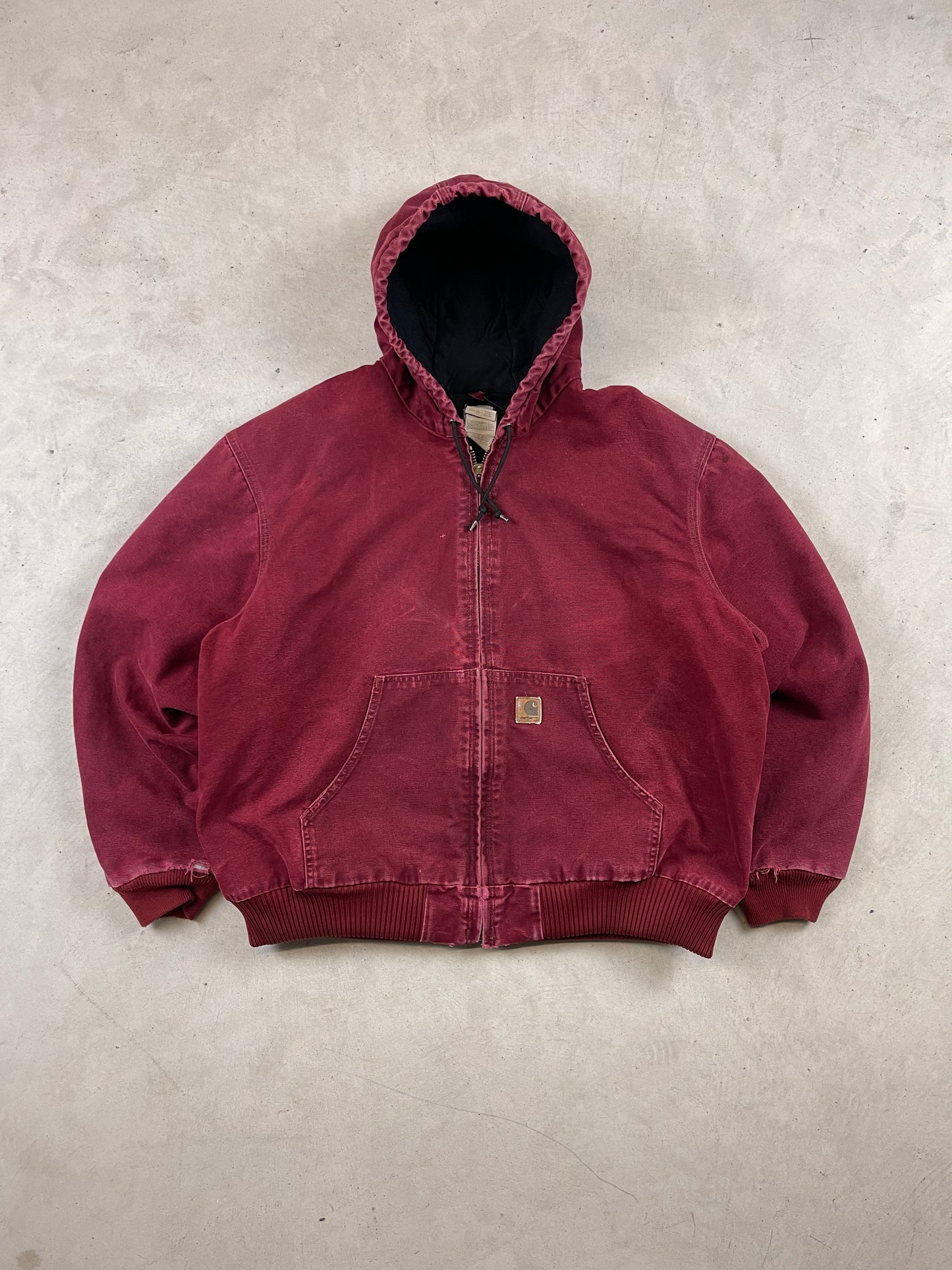 Carhartt 'Wine' Red Hooded Jacket