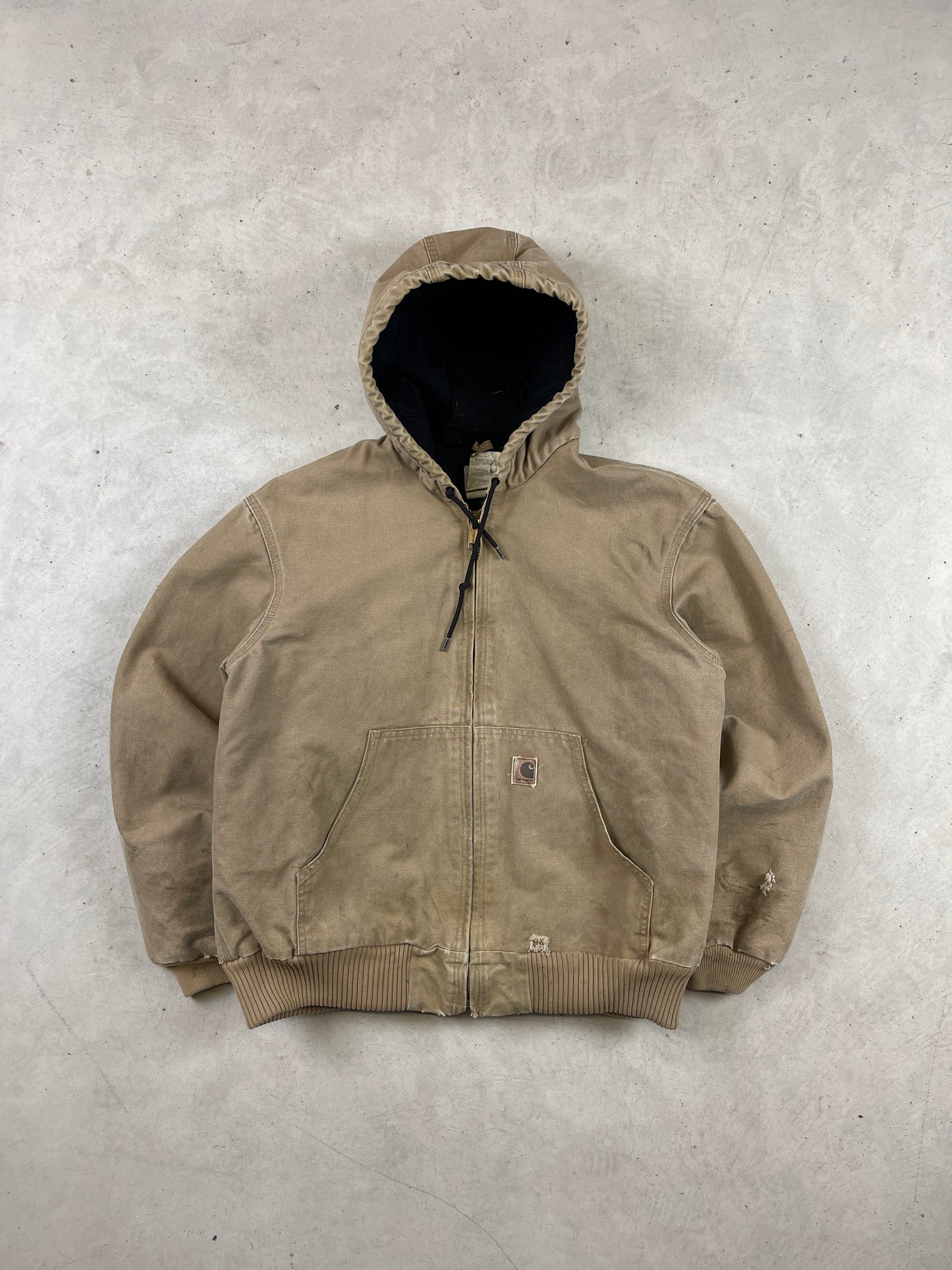 Carhartt Light Tan Hooded Jacket