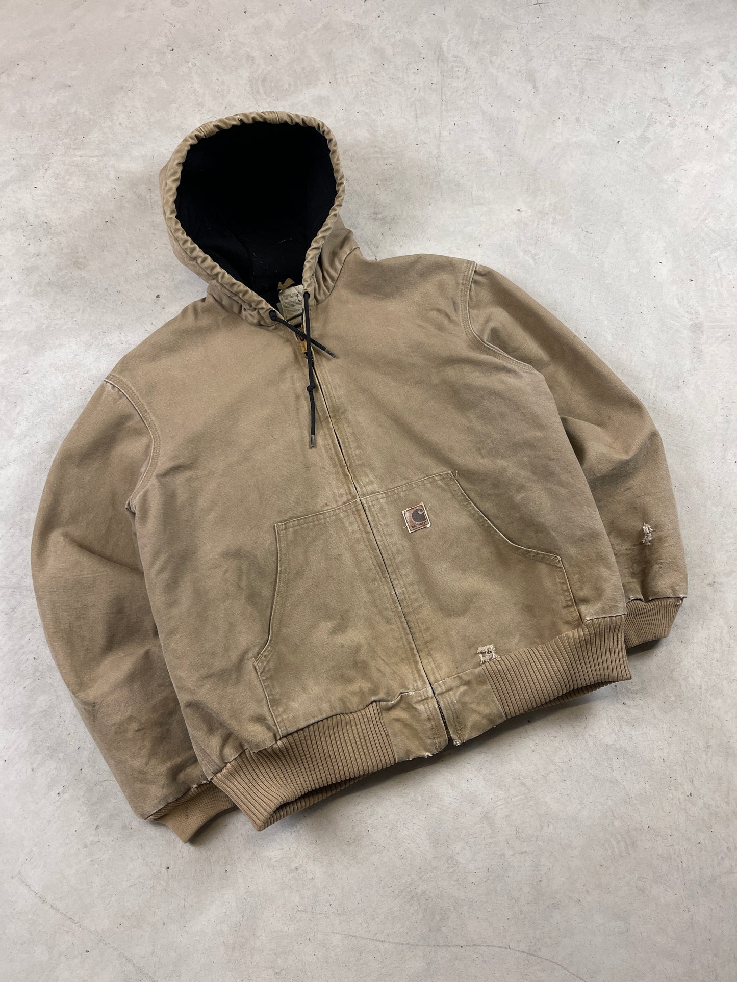 Carhartt Light Tan Hooded Jacket