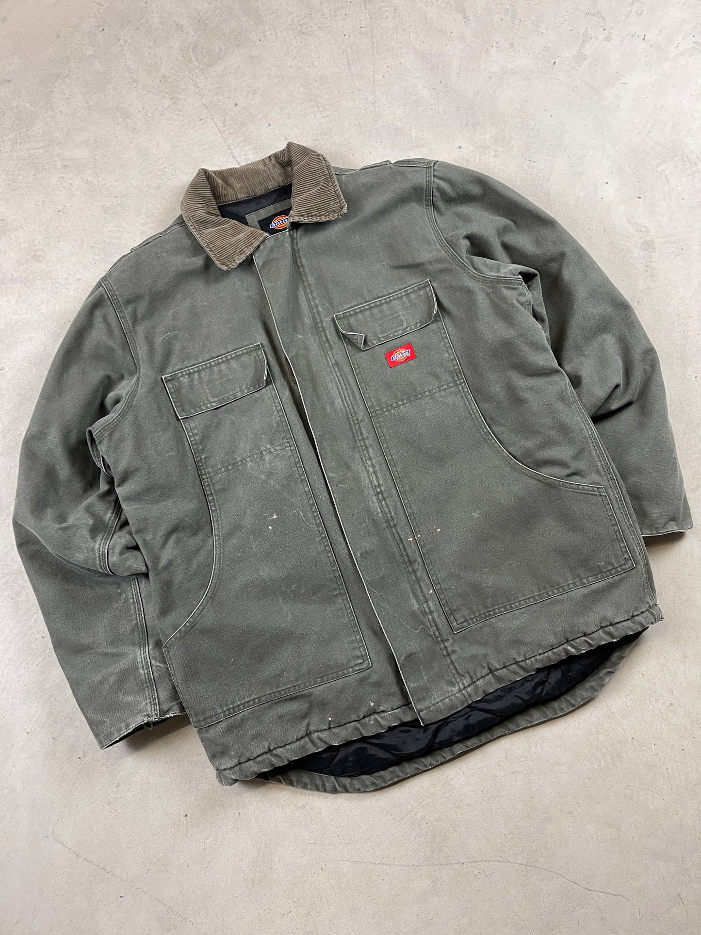 Dickies Olive Collared Workwear Jacket